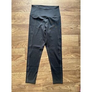 Girlfriend Collective Womens S Black Compressive High-Rise 7/8 Ankle Legging